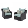 RST Outdoor Bliss Patio Furniture Club Chairs (Set of 2)