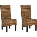 Safavieh Pembrooke Natural Wicker Side Chairs (Set of 2)