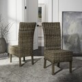 Safavieh Quaker Unfinished Natural Wicker Side Chairs (Set of 2)