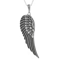 Tressa Collection Sterling Silver X-Large Angel Wing Necklace