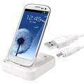 BasAcc White 2-in-1 Cradle with Charger for Samsung Galaxy S III/ S3