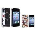 BasAcc Black Camera Pattern/ Autumn Leaves Case for Apple iPhone 4/ 4S