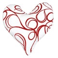 Joker Scarlet Heart Shaped Pillow