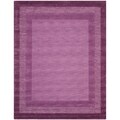 Handmade Impressions Solo Purple New Zealand Wool Rug (7'6 x 9'6)