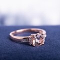 Miadora 10k Rose Gold Morganite and Diamond Accent Ring