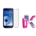 BasAcc Hybrid Case/ Anti-glare Protector for Samsung Galaxy S III/ S3