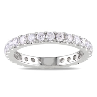 14k White Gold 1ct TDW Diamond Eternity Ring (G-H, SI1-SI2)