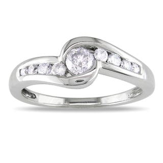  14k White Gold 1/2ct TDW Diamond Engagement Ring (H-I, I2-I3)