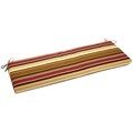 Blazing Needles 19x60-inch Outdoor Spun Poly 3-Seater Bench Cushion