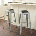 Tabouret 30-inch Padded Metal Barstools (Set of 2)