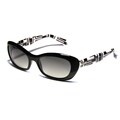Emilio Pucci Women's 'EP 621' 001 Black Cat Eye Sunglasses