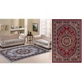 Paterson Collection Oriental Medallion Red Area Rug (7'9 x 9'10)