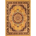 Paterson Collection Oriental Medallion Gold Area Rug (4'9 x 7')
