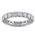 Miaodra Platinum 3ct TDW Diamond Eternity Ring (F, VVS)