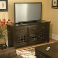 Florence Dark Mahogany 3-drawer/ 3-door TV Stand