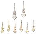 Mondevio Sterling Silver Graduating Dangle Earrings