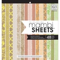 MAMBI Sheets Specialty Cardstock 12"X12" 48/Sheets-Neon & Kraft