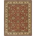 Living Treasures Rust Wool Rug (7'6 x 9'6)