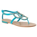 Riverberry Women's 'Bloom-88' Seafoam Rhinestone Sandals
