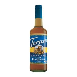Torani PET Sugar Free Classic Hazelnut Syrup (Pack of 6)