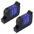 2-piece HP C6195A Black Fast Dry Ink for Pitney Bowes (Remanufactured)