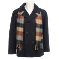 Trilogi Boy's Navy Wool-blend Hooded Peacoat
