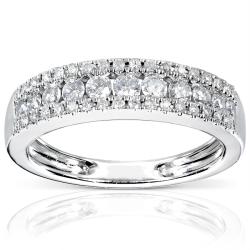 14-karat White-gold 1/2-carat TDW Diamond Band (H-I, I1-I2) 