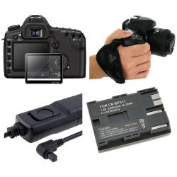 LCD Glass/ Remote/ Battery/ Hand Strap for Canon 40D/ 50D/ 5D Mark II