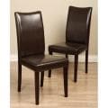 Warehouse of Tiffany Shino Brown Faux Leather Dining Chairs (Set of 4)