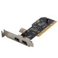 SYBA SD-LP-VT3F Low-profile PCI FireWire 1394a 3-Port Card