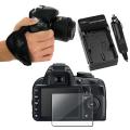 Screen Protector/ Hand Strap/ Charger for Nikon D3100