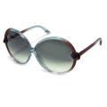 Tom Ford Women's TF 164 Nicole 86B Transparent Aqua Green/Purple Fashion Sunglasses