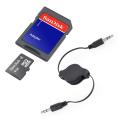 SanDisk 4GB Class 4 MicroSD Memory Card with SD Adapter and AUX Cable