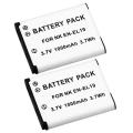White Rechargeable Li-Ion Battery for Nikon EN-EL19 (Pack of Two)