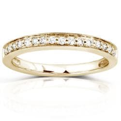14k Yellow Gold 1/6ct TDW Diamond Wedding Band (H-I, I1-I2)
