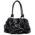 Journee Collection Women's Ruffled Zebra Print Slouchy Satchel