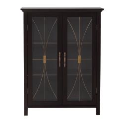 Veranda Bay Dark Espresso 2 Door Floor Cabinet