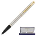 Waterman Hemisphere Essential Stainless Steel Gold Trim Rollerball Pen