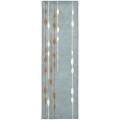 Handmade Soho Rain Blue New Zealand Wool Rug (2'6 x 8')