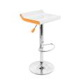 Mojito White/ Orange Adjustable Barstool