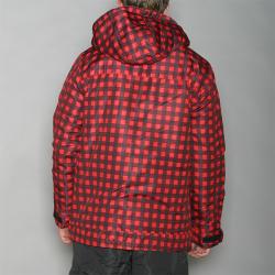 Pipeline Men's Park Check Red Snowboard Jacket