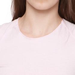 American Apparel Women's Light Pink Sheer Jersey Cotton Cap-sleeve Tee