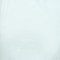 American Apparel Women's Light Blue Sheer Jersey Cotton Cap-sleeve Tee