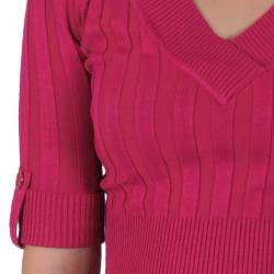 Ci Sono by Adi Junior's Half-sleeve V-neck Sweater