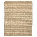 Lhasa Natural Tan and Beige Wool and Jute Rug (8' x 10')