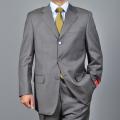 Mantoni Men's Windowpane 3-button Wool Suit