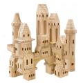 TreeHaus 75-piece Wooden Castle Blocks