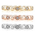 New! 14k Gold Diamond Accent Stackable Band