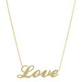 Fremada 14k Yellow Gold Polished Love Adjustable Necklace