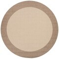 Recife Natural Cocoa Checkered Rug (8'6 Round)